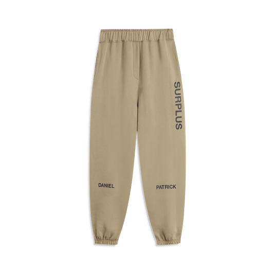 surplus logo sweatpant / washed olive + black