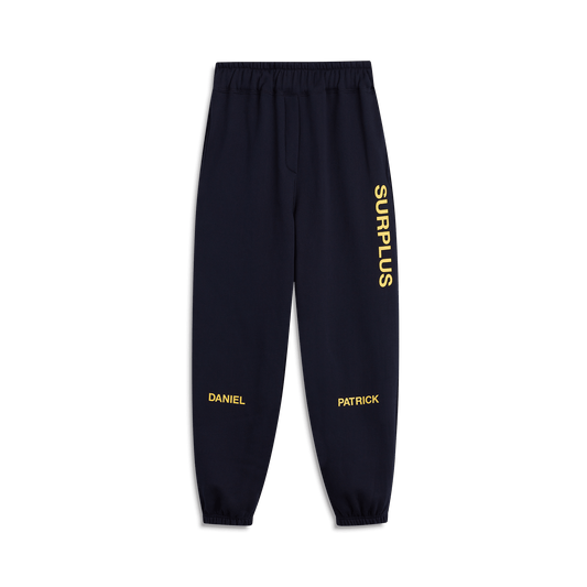 surplus logo sweatpant / navy + yellow