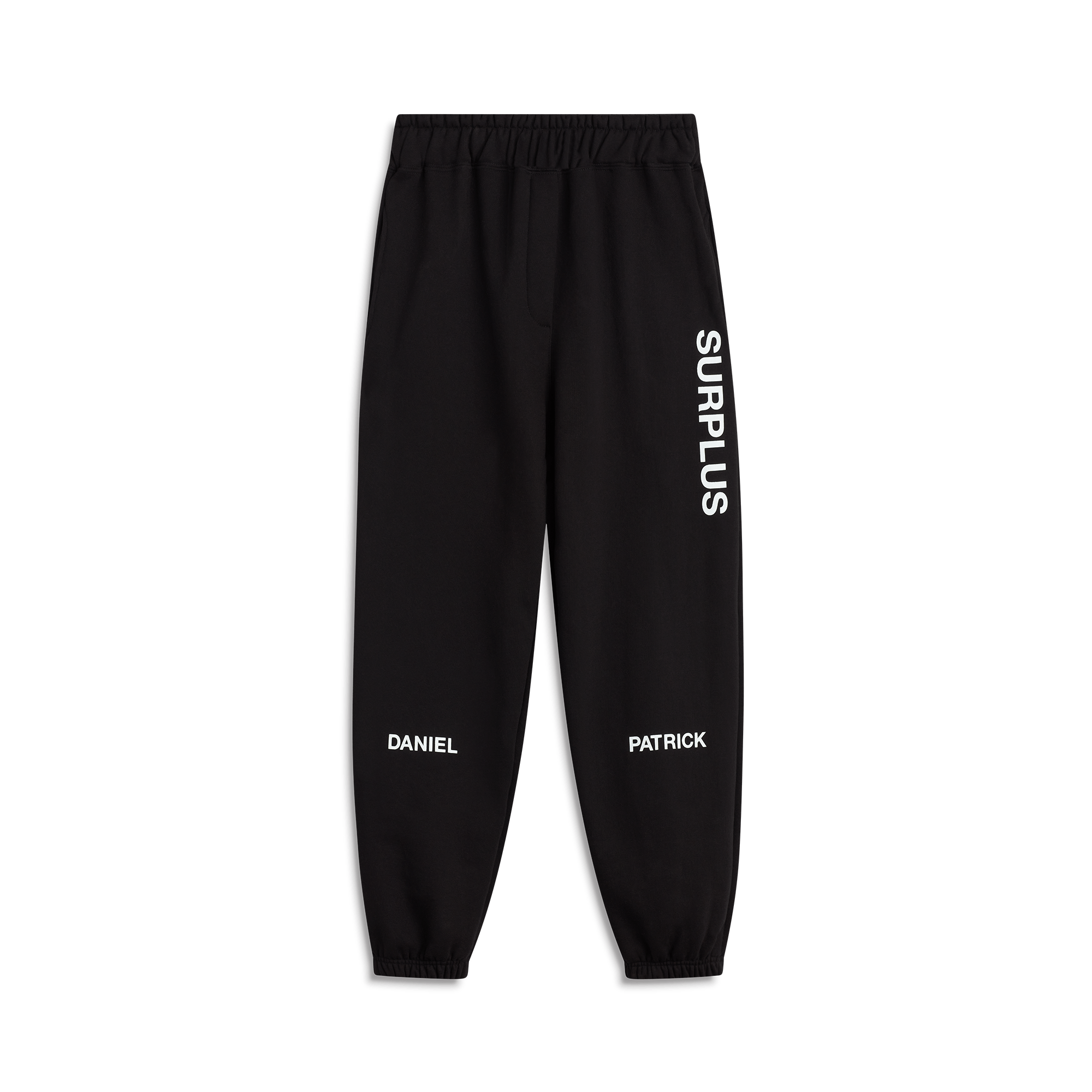 surplus logo sweatpant / black + white