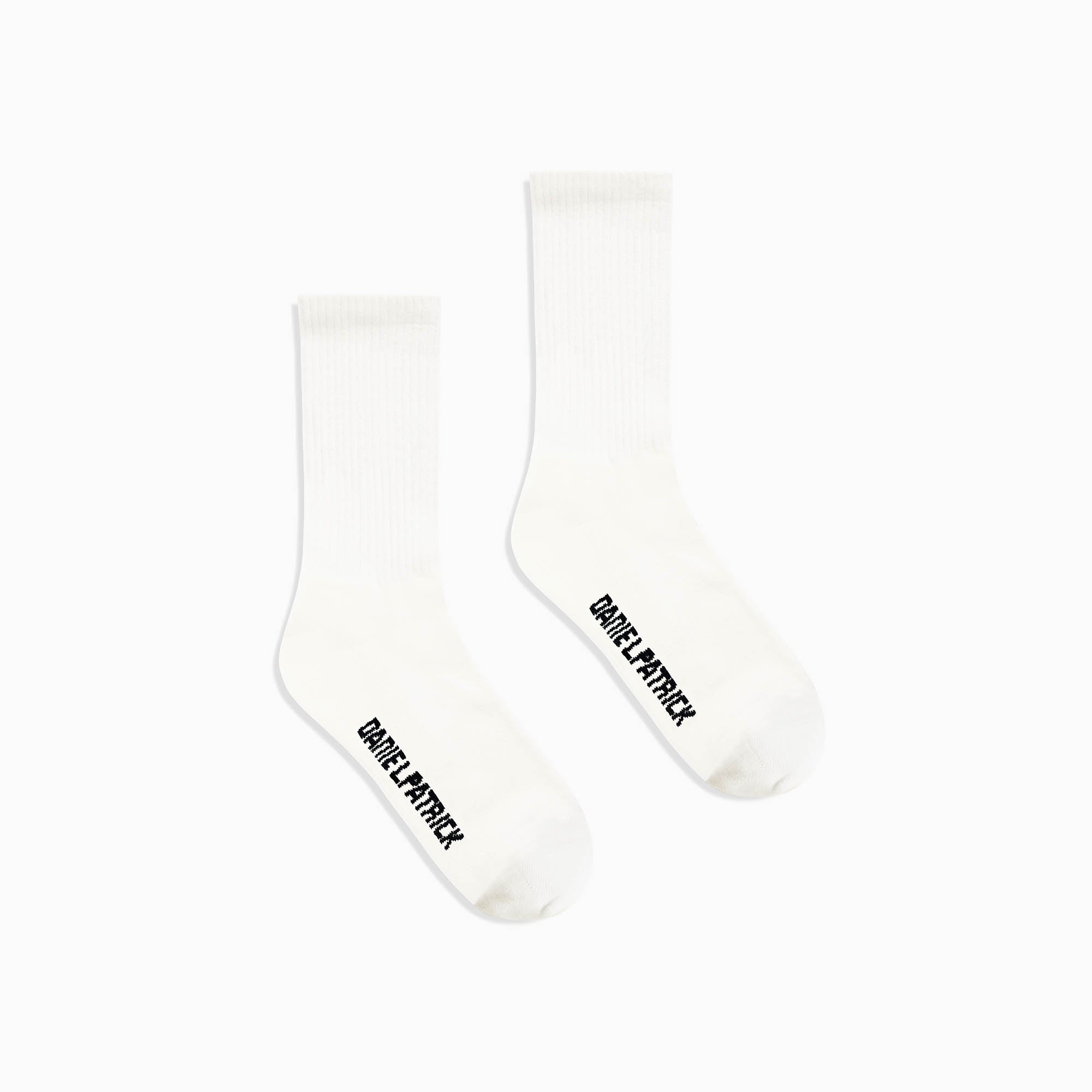 standard sock / cream + black