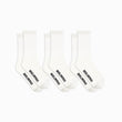 3 pack standard socks / cream + black