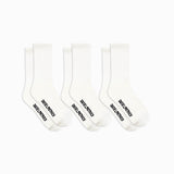 3 pack standard socks / cream + black