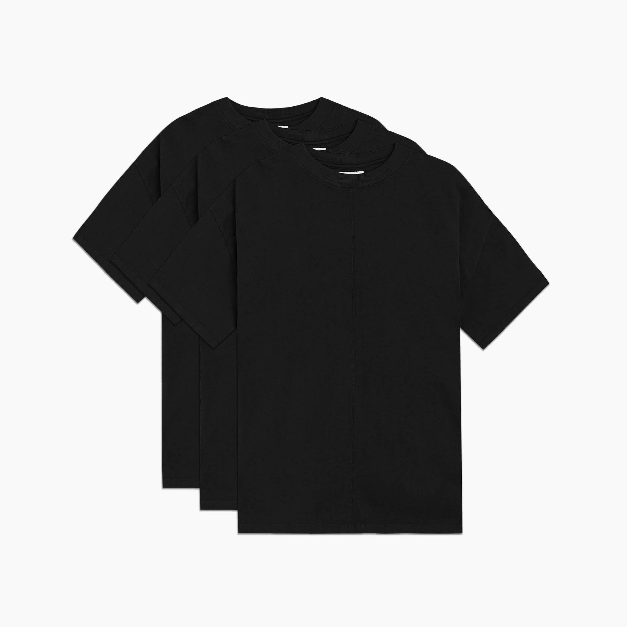 3 pack standard tees / washed black