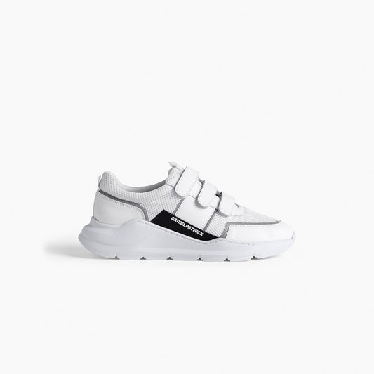 velcro panel runner / white + black