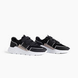 velcro panel runner / black + grey