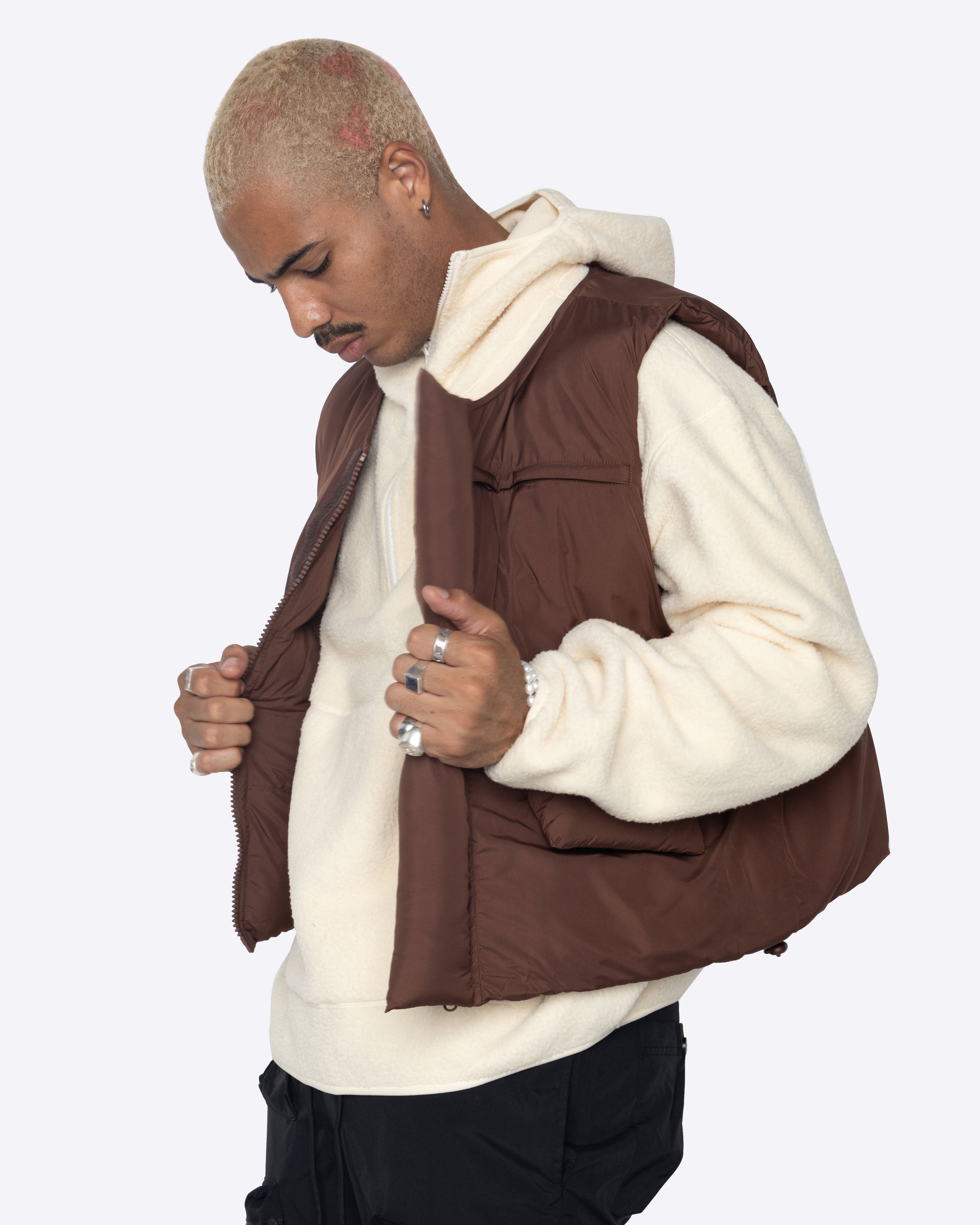 EPTM BUBBLE VEST-BROWN