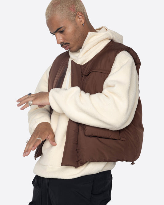 EPTM BUBBLE VEST-BROWN