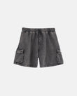 Basic Cargo Short Vintage Dark Gray