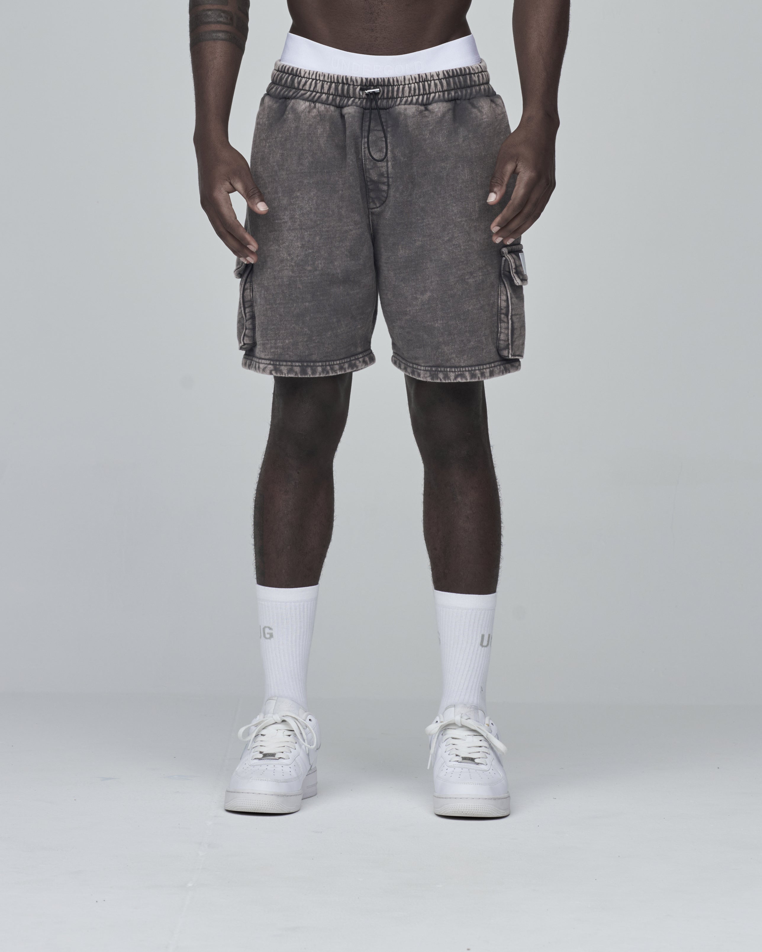 Basic Cargo Short Vintage Dark Gray