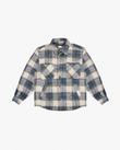 EPTM BIG N TALL SIDE SLIT FLANNEL-BLUE/GRAY