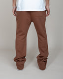 PERFECT FLARE SWEATPANTS-BROWN