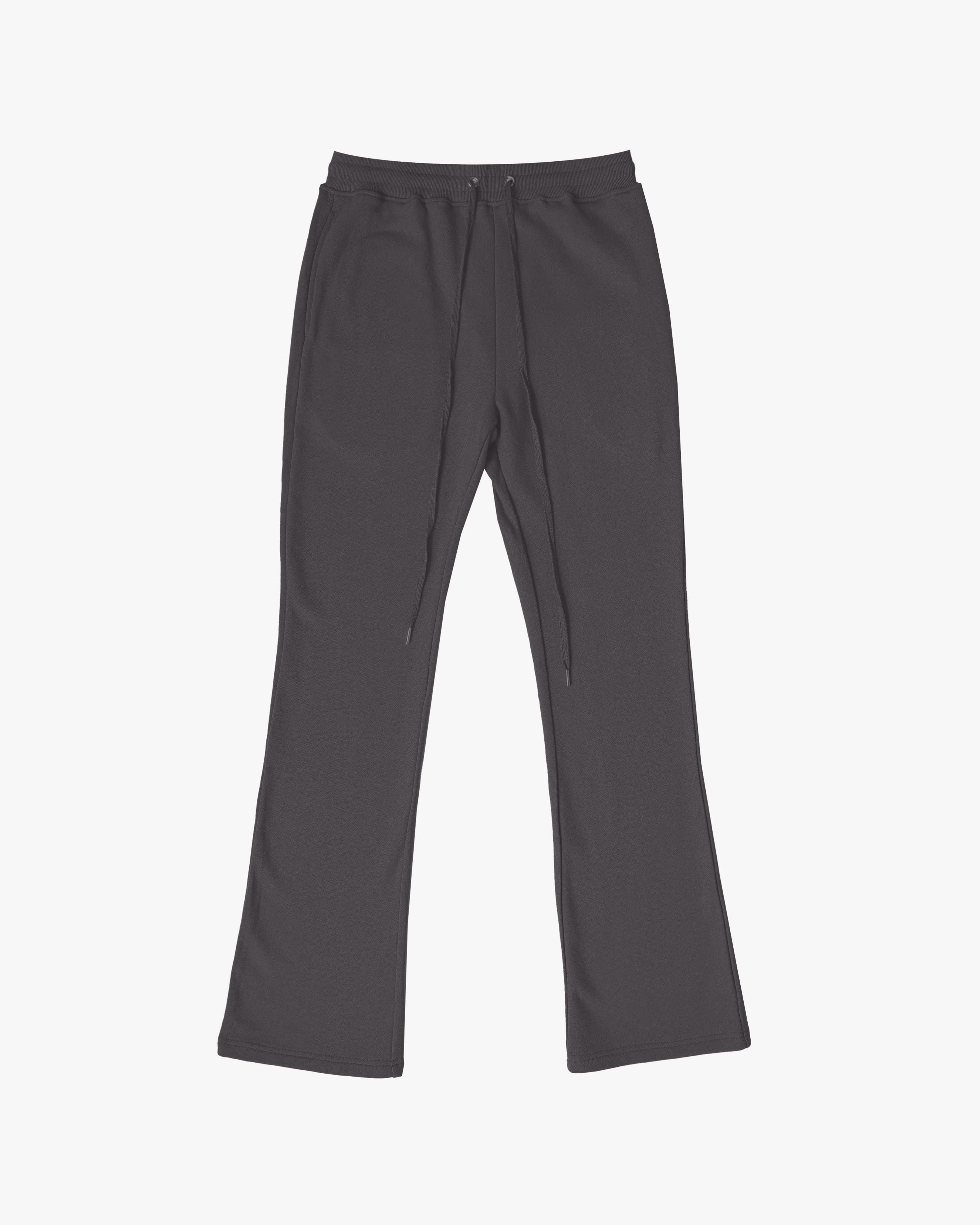 BIG N TALL PERFECT FLARE SWEATPANTS-CHARCOAL