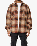 EPTM SIDE SLIT FLANNEL-COFFEE