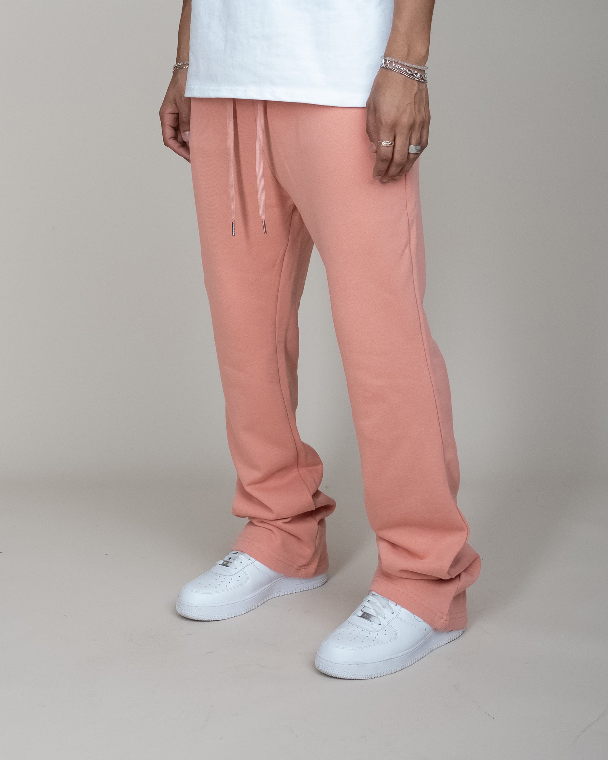 PERFECT FLARE SWEATPANTS-DARK PINK