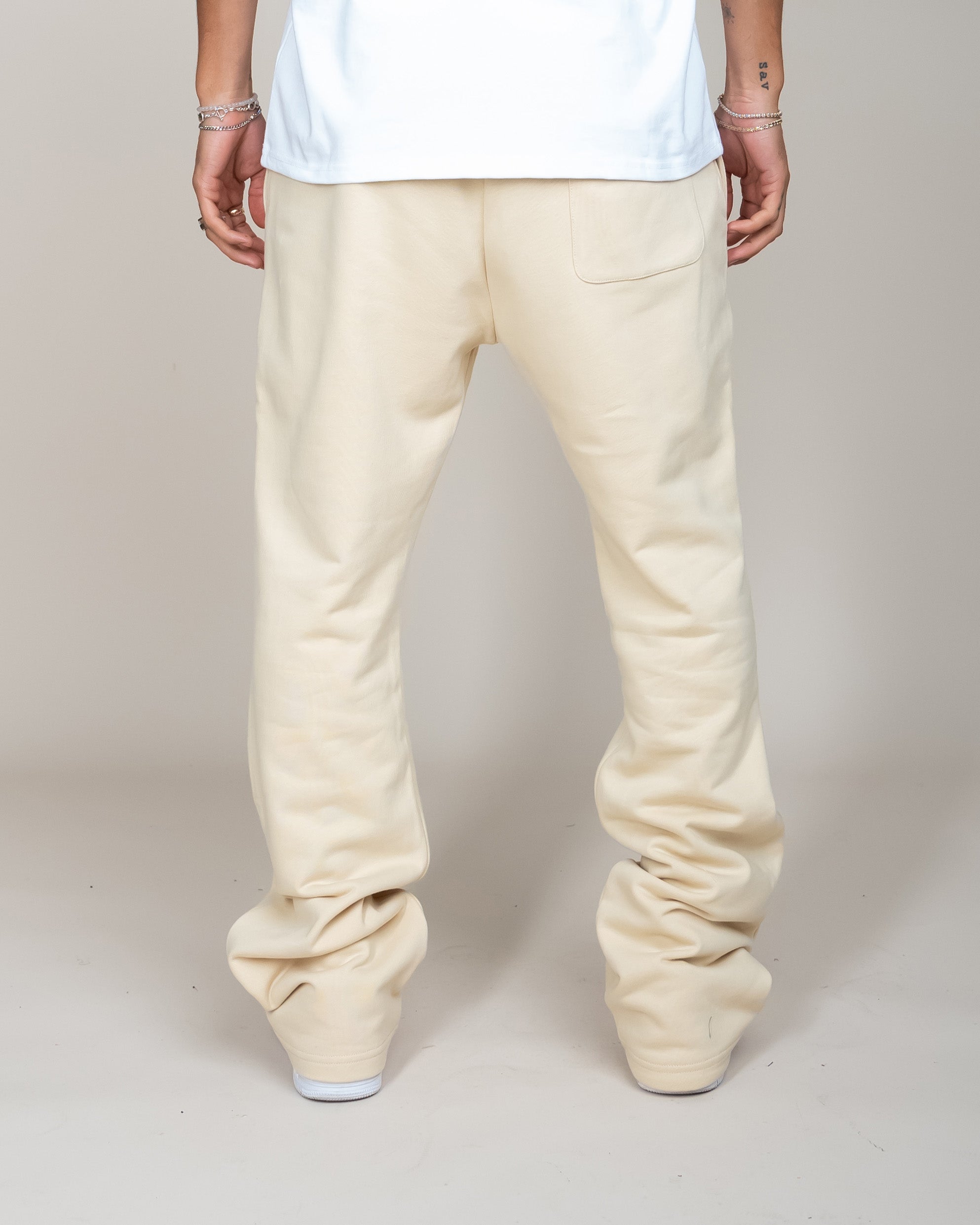 PERFECT FLARE SWEATPANTS-KHAKI