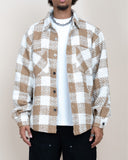 EPTM TWEED FLANNEL SHIRT- KHAKI