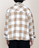 EPTM TWEED FLANNEL SHIRT- KHAKI