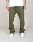 BIG N TALL PERFECT FLARE SWEATPANTS-OLIVE