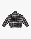 EPTM FLANNEL HALF-ZIP PULLOVER -BLACK