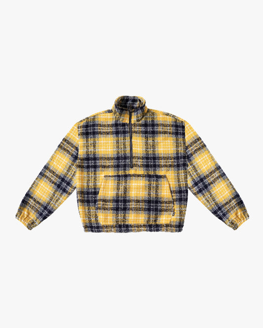 EPTM FLANNEL HALF-ZIP PULLOVER-YELLOW