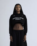 Genesis PT01 Basic Cropped Hoodie Black