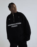 Genesis PT01 Basic Zip-up Crewneck Black