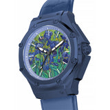 AM407LB - 41 MM VAN GOGH MATTE BLUE WATCH WITH LEATHER STRAP