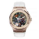 AM406LB - 41 MM JAN VAN HUYSUM WATCH ROSE GOLD WITH LEATHER STRAP