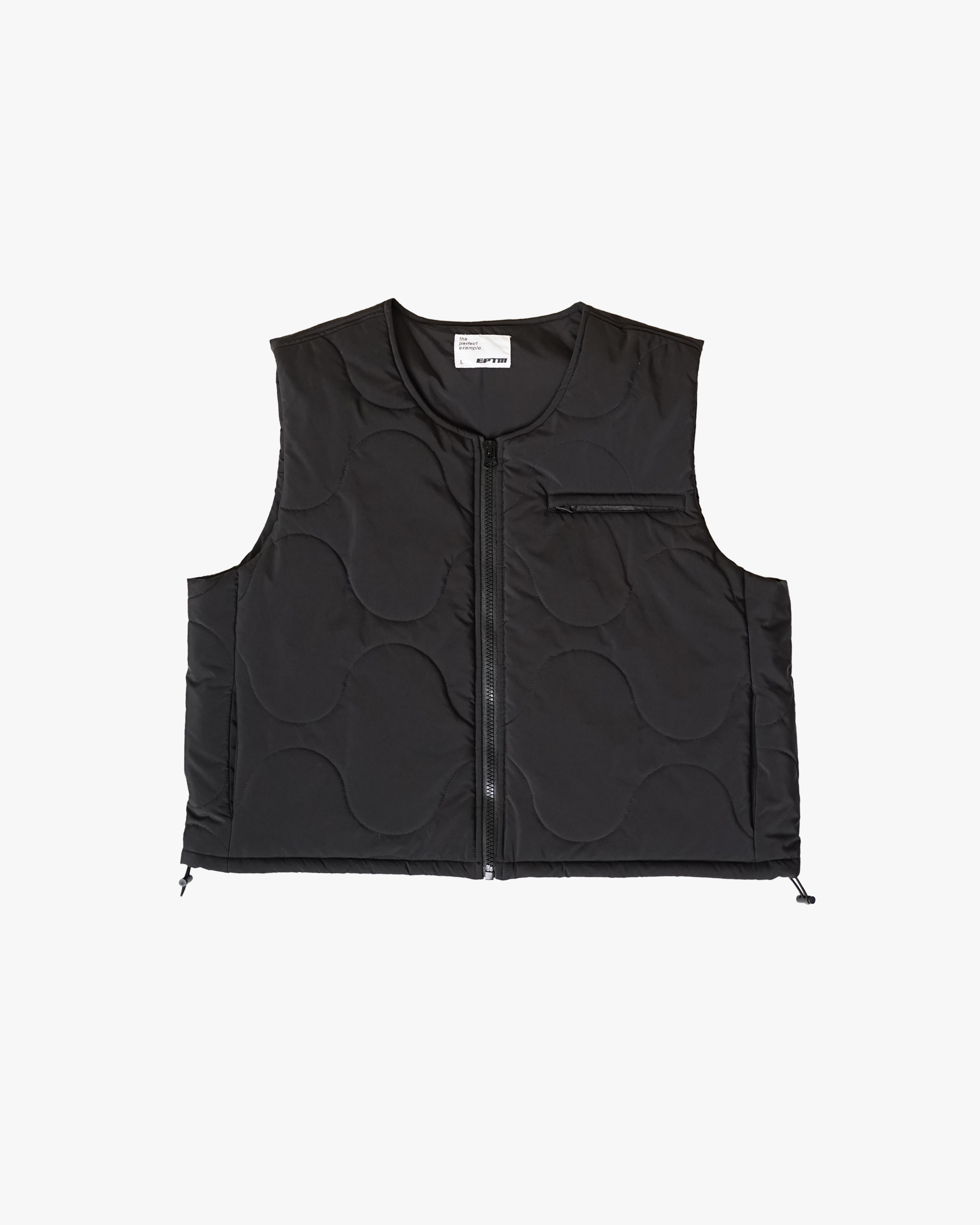 EPTM GRIDDY PUFFER VEST-BLACK