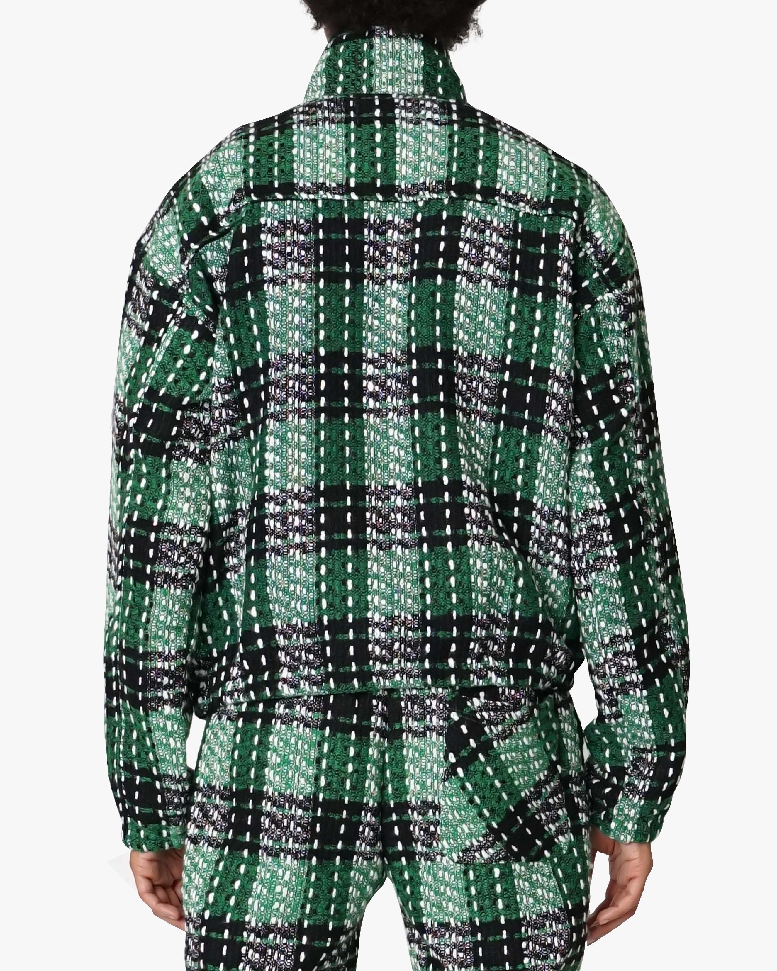 EPTM FLANNEL HALF-ZIP PULLOVER-GREEN