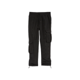 Black Woodgrain Nylon Pant