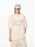 Cursive Logo Suede Tee