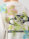 Floral Embroidered Logo Tee