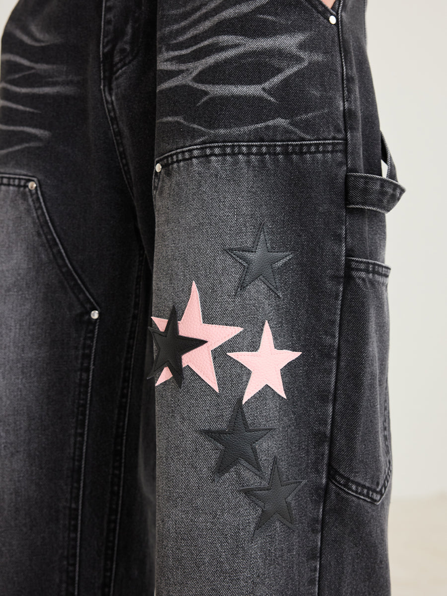 Vintage Star Patches Jeans