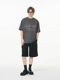 Cursive Logo Suede Tee