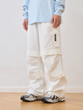 Zipper Pleated Paratrooper Pants