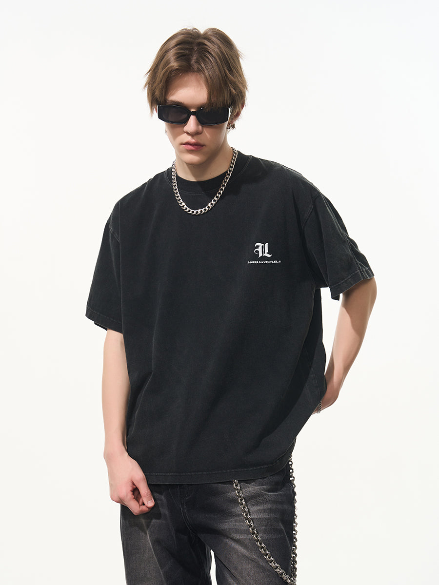 Gothic Logo Washed Tee