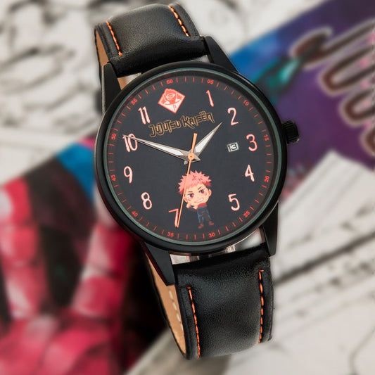 DT001JJK - YUJI ITADORI WATCH BLACK/ORANGE