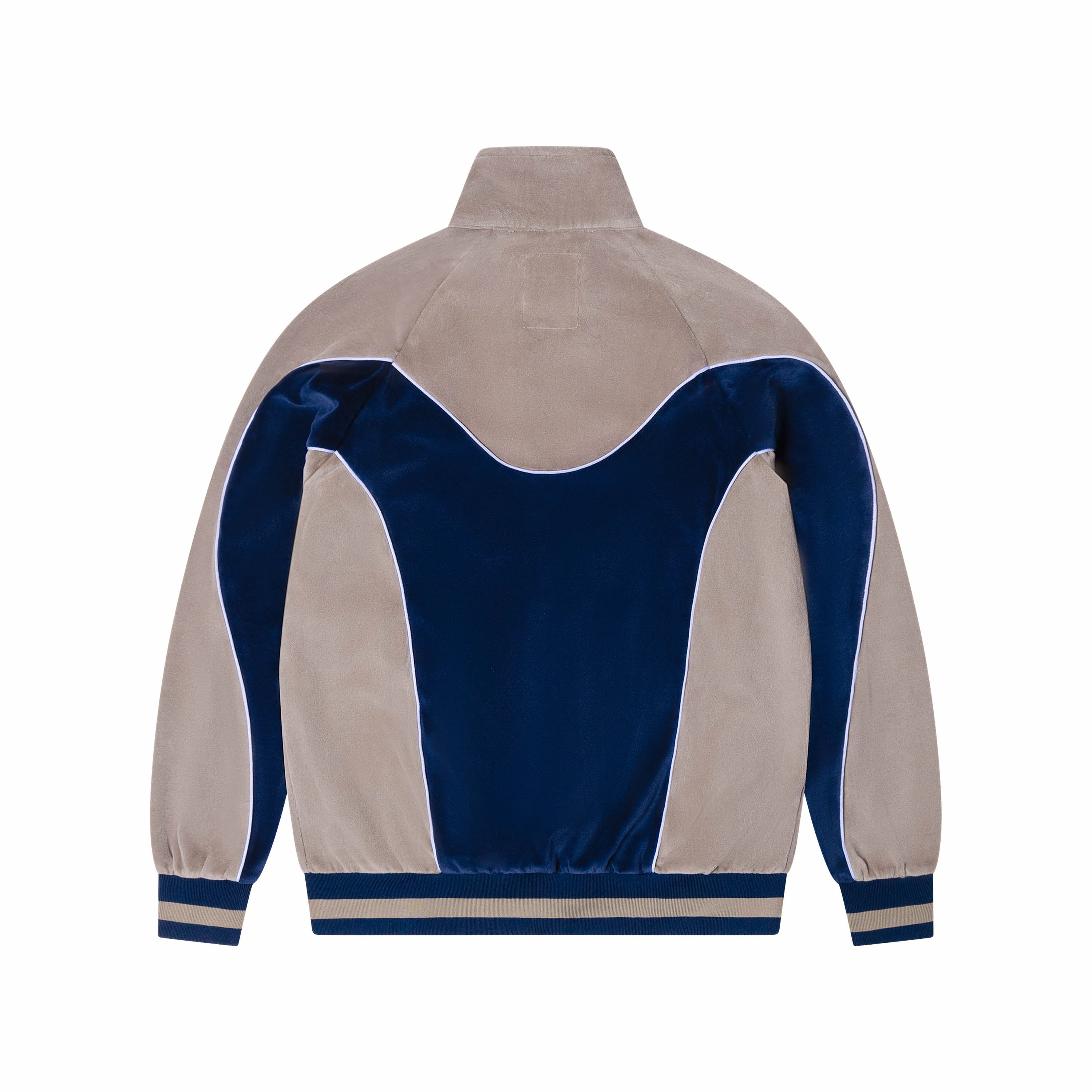 Puppet Master Velour Tracksuit Top [Blue/Grey]