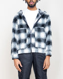 EPTM MOHAIR FLANNEL JACKET-BLACK/WHITE