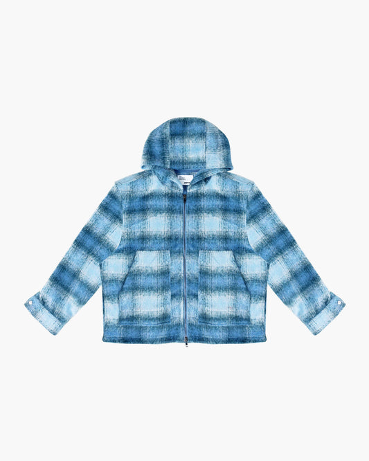 EPTM MOHAIR FLANNEL JACKET-BLUE