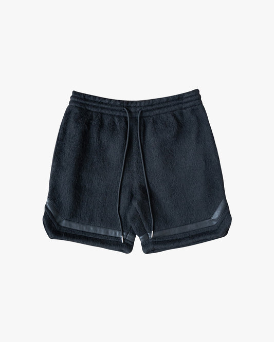 EPTM MOHAIR SHORTS - BLACK