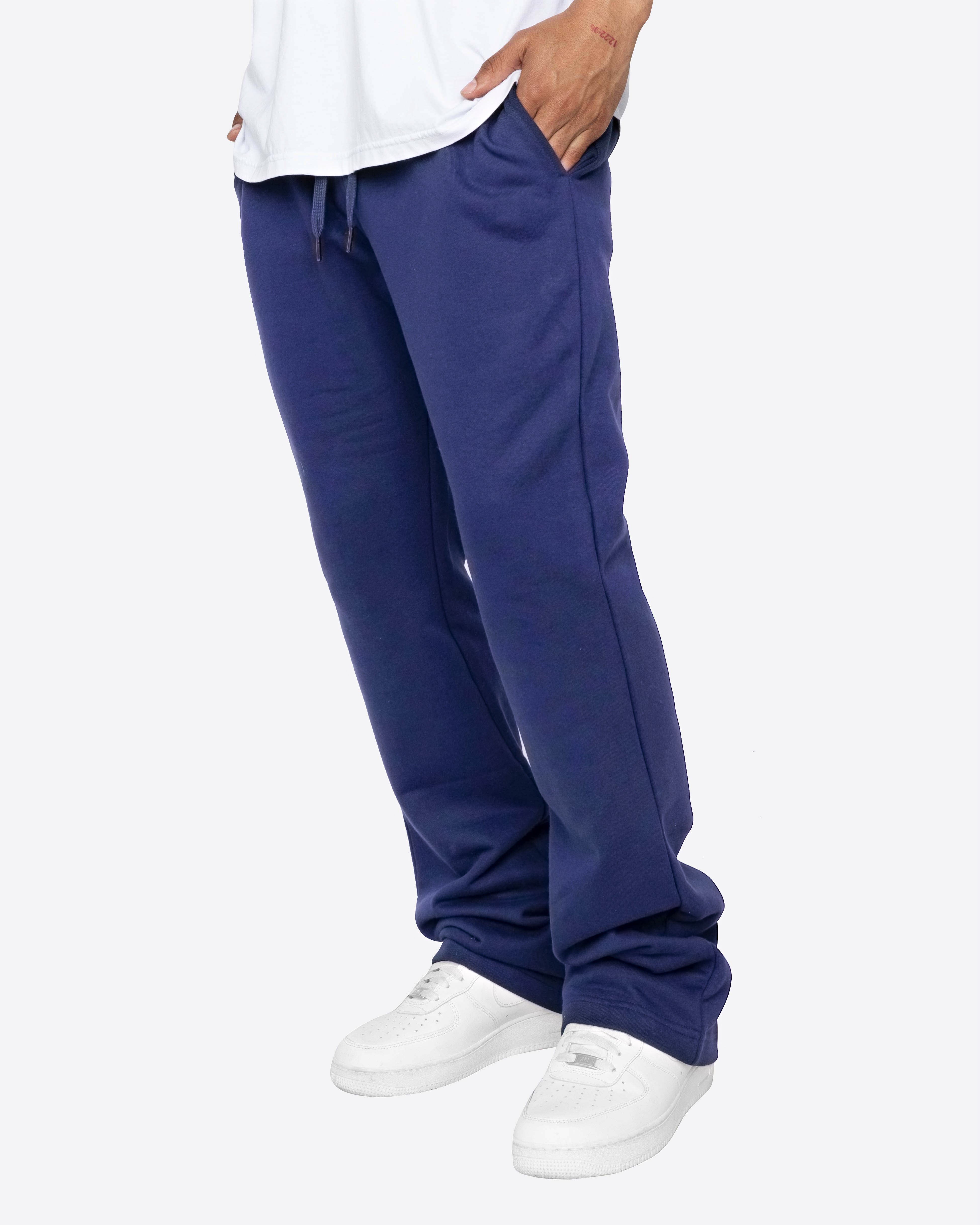 PERFECT FLARE SWEATPANTS-NAVY