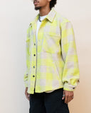 EPTM TWEED FLANNEL SHIRT- NEON GREEN