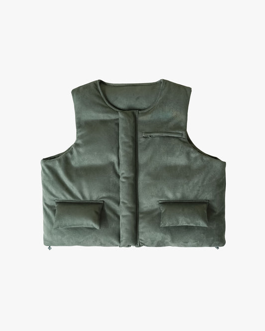 EPTM SUEDE BUBBLE VEST-HUNTER GREEN