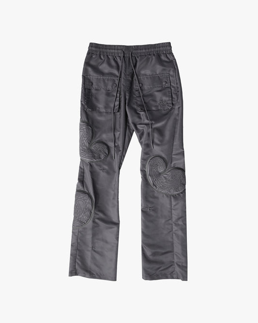 EPTM PUFFER PAISLEY PANTS-CHARCOAL