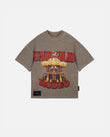 Rodeo Circus Boxy Tshirt Washed Brown