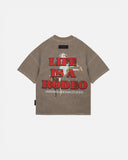 Rodeo Circus Boxy Tshirt Washed Brown