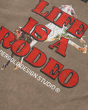 Rodeo Circus Boxy Tshirt Washed Brown