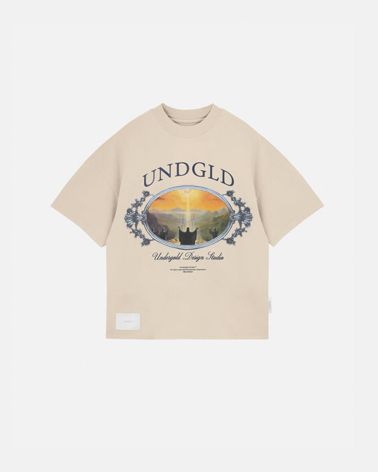 Rodeo Mirror Boxy Tshirt Cream